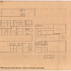 Hospital de Clinicas de Pelotas. Jarbas Karman e Alfred Willer, 1956. 1º pavimento